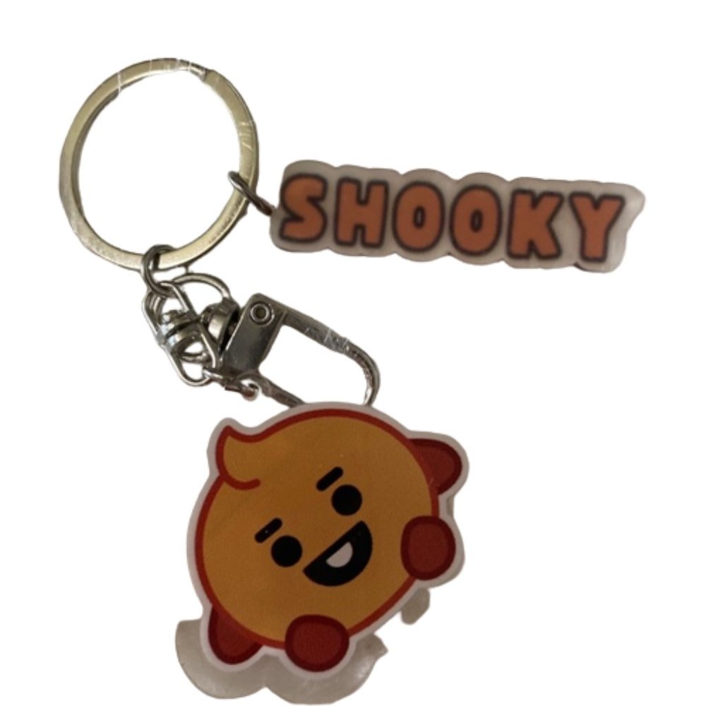 BTS 21 BT21 BTS21 " SHOOKY " Keychain Bag Charm. Trending Fashion Accessories‎